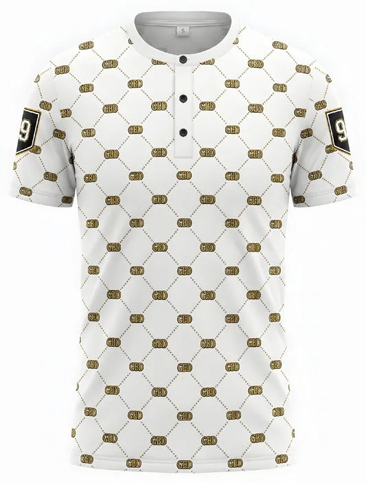 New CBD White Henry Shirts